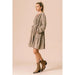 Frilled Printed Dress - LECCE