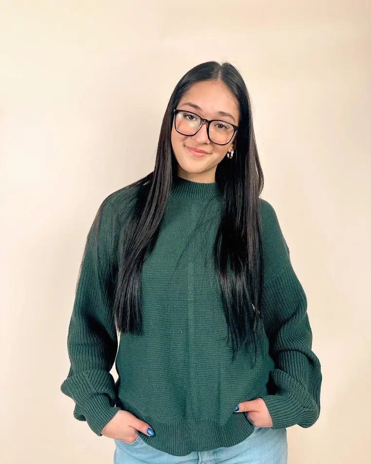 Front Seam Loose Sweater