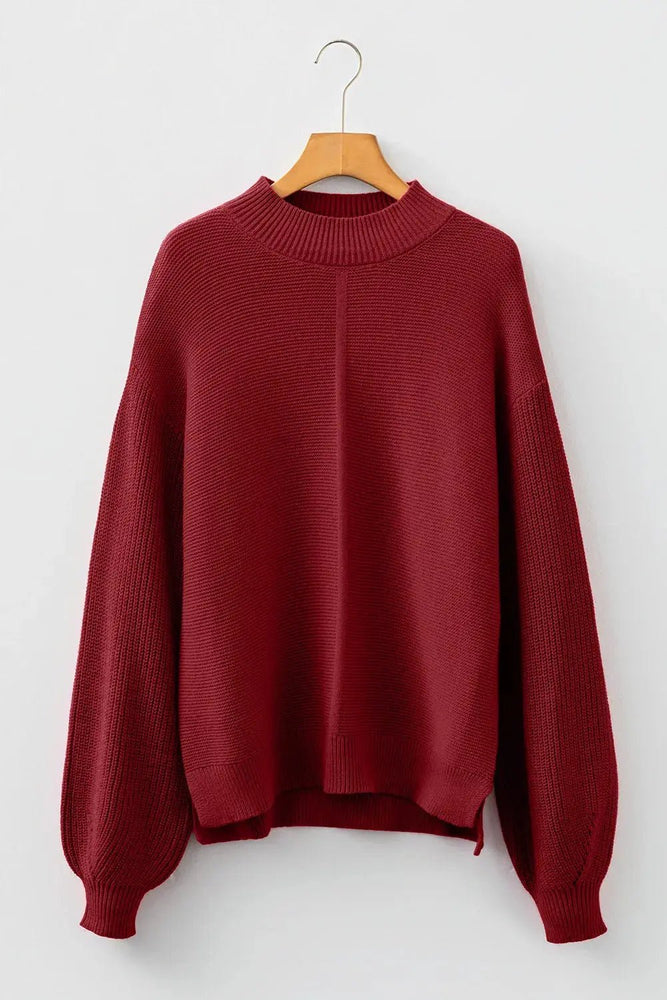 Front Seam Loose Sweater - LECCE