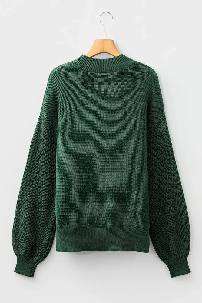 Front Seam Loose Sweater - LECCE