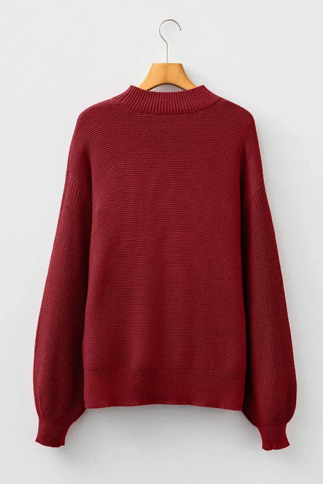 Front Seam Loose Sweater - LECCE