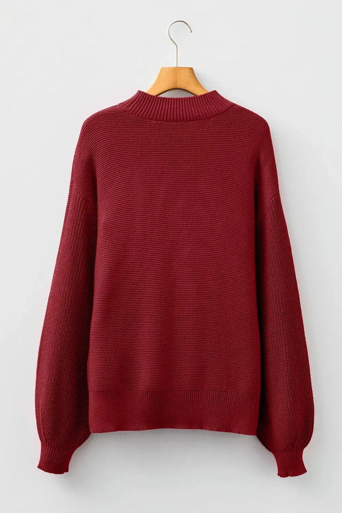 Front Seam Loose Sweater - LECCE