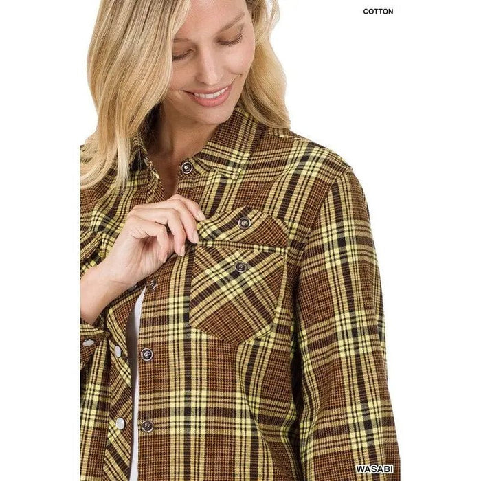Fur Lined Plaid Shirt - LECCE