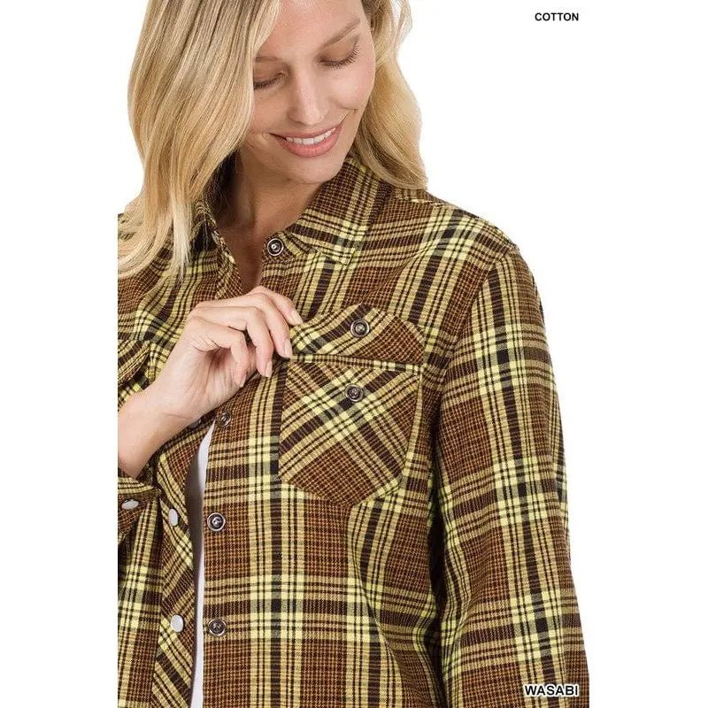 Fur Lined Plaid Shirt - LECCE