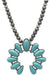 Gemstone Squash Blossom Navajo Pearl Necklace - LECCE