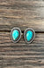 Gemstone Stud Earrings - LECCE