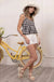 Gingham V Neck Top - LECCE
