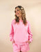 Girly Bow Embroidered Pullover & Short Set - LECCE