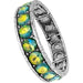 Glass Crystal Stone Pave Bar Stretch Bracelet - LECCE