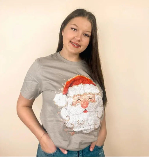 Glitter Yarn Santa Tee - LECCE