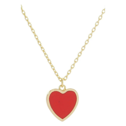 Gold - Dipped Heart Pendant Necklace - LECCE