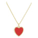 Gold - Dipped Heart Pendant Necklace - LECCE