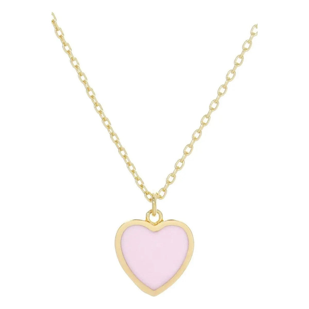 Gold - Dipped Heart Pendant Necklace - LECCE