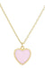 Gold - Dipped Heart Pendant Necklace - LECCE