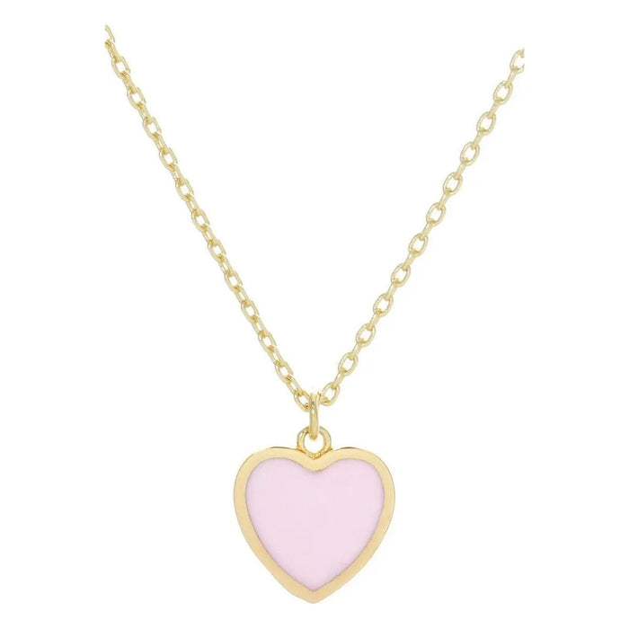 Gold - Dipped Heart Pendant Necklace - LECCE