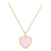 Gold - Dipped Heart Pendant Necklace - LECCE
