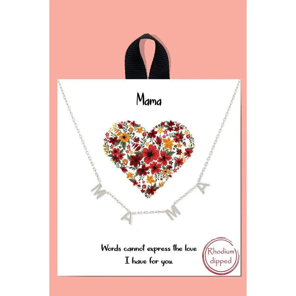 Gold - Dipped MAMA Station Necklace - LECCE