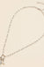 Gold Dipped Necklace with Charms and Pearl Accent - LECCE