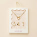 Gold Dipped Necklace with Charms and Pearl Accent - LECCE