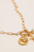 Gold Dipped Starfish Charm Necklace with Pearl Accent - LECCE