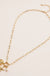 Gold Dipped Starfish Charm Necklace with Pearl Accent - LECCE