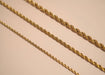 Gold Rope Chain Necklace Stainless Steel - LECCE
