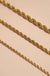 Gold Rope Chain Necklace Stainless Steel - LECCE