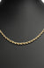 Gold Rope Chain Necklace Stainless Steel - LECCE
