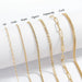 Gold Rope Chain Necklace Stainless Steel - LECCE