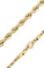 Gold Rope Chain Necklace Stainless Steel - LECCE