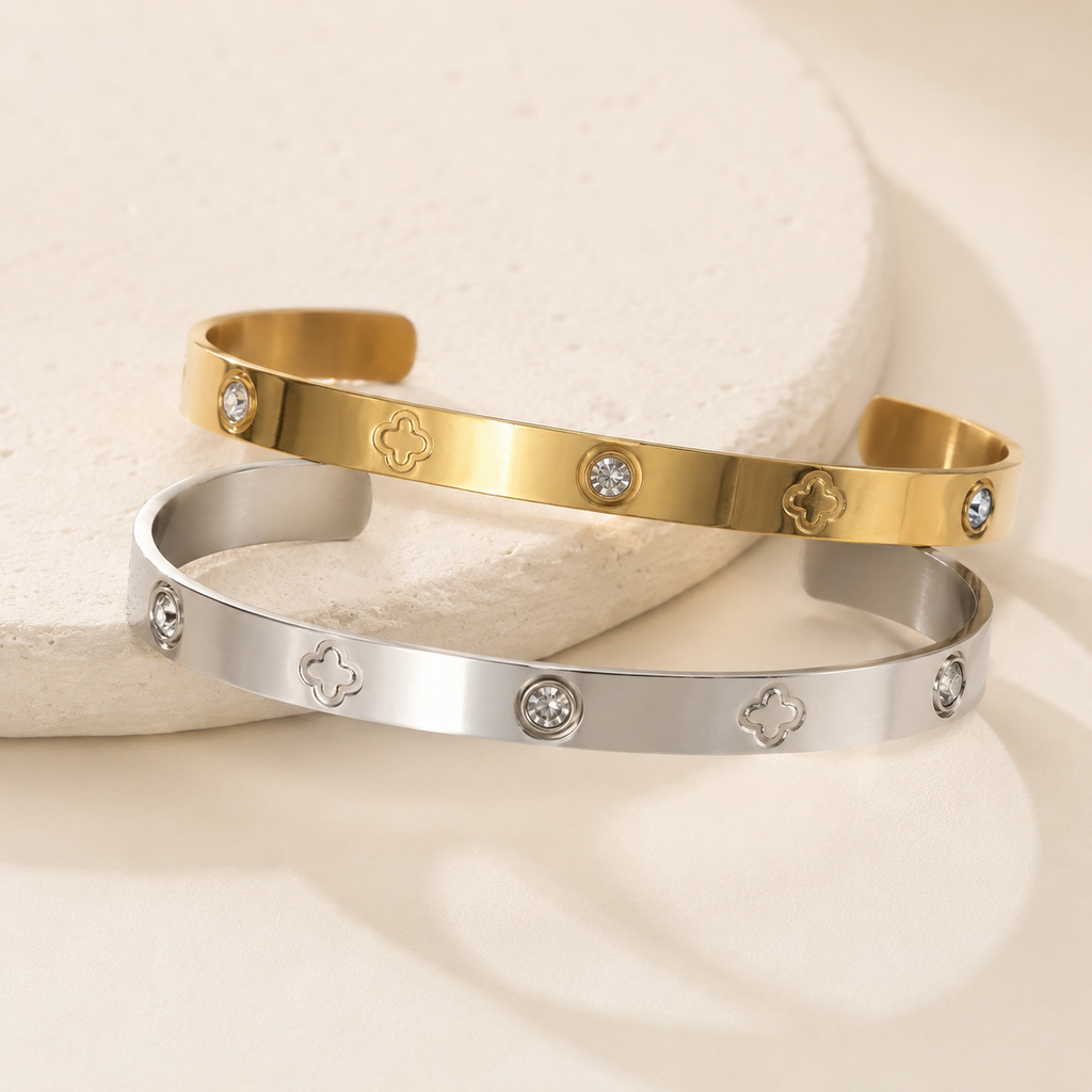18k Non-tarnish Waterproof Stainless Steel Bangle