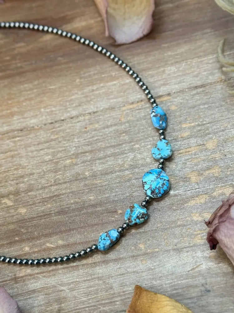 Golden Hills Turquoise & Sterling Silver Pearls - LECCE