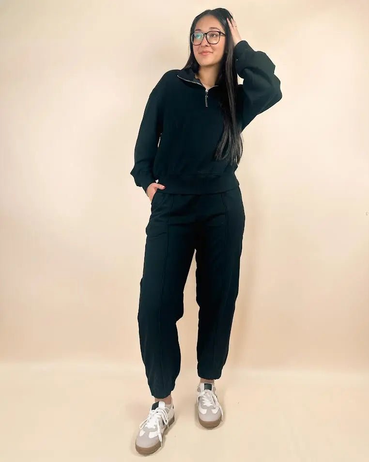 Half Zip up Pullover & Joggers Set