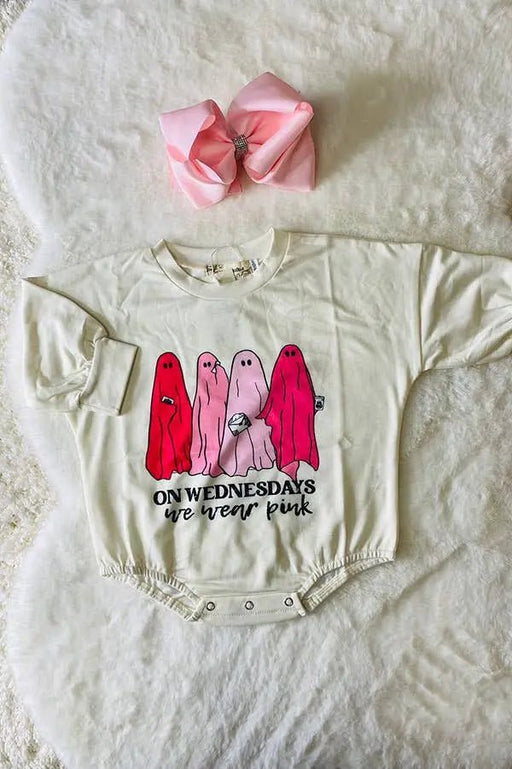 Halloween ghost prints baby onesie - LECCE