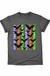 Halloween Bats Graphic Tee centered smaller on pure white background