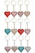 Heart Bling Rhinestone Embellished Metal Key Chain - LECCE