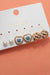 Heart Floral Porcelain Stud Hoop Trio Earring - LECCE