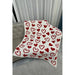 Heart Patterned Reversible Throw Blanket - LECCE