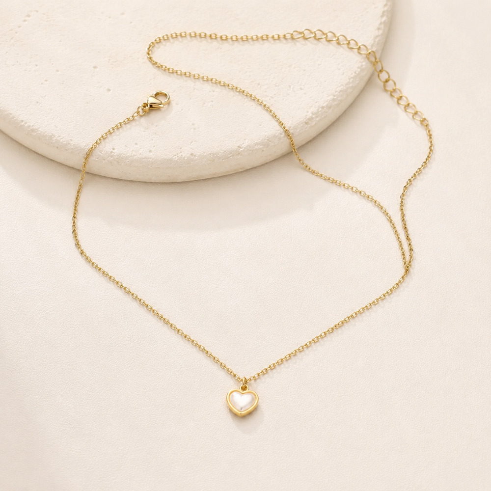 heart pearl necklace