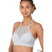 High Neck Lace Cutout Bralette With Bra Pads - LECCE