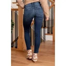 High Rise Band Detail Super Skinny Jeans - LECCE