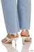 High Rise Distressed Straight Leg Jeans - LECCE