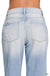 High Rise Distressed Straight Leg Jeans - LECCE