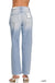 High Rise Distressed Straight Leg Jeans - LECCE