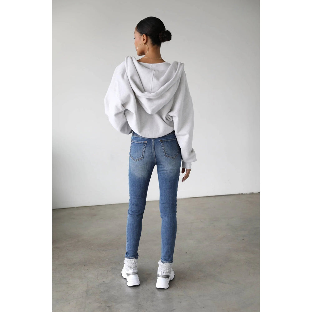 High Rise Skinn Stretch Jeans - LECCE