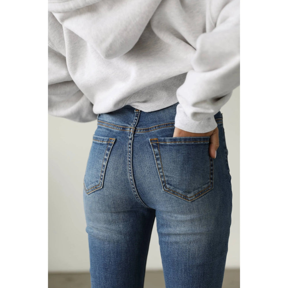 High Rise Skinn Stretch Jeans - LECCE