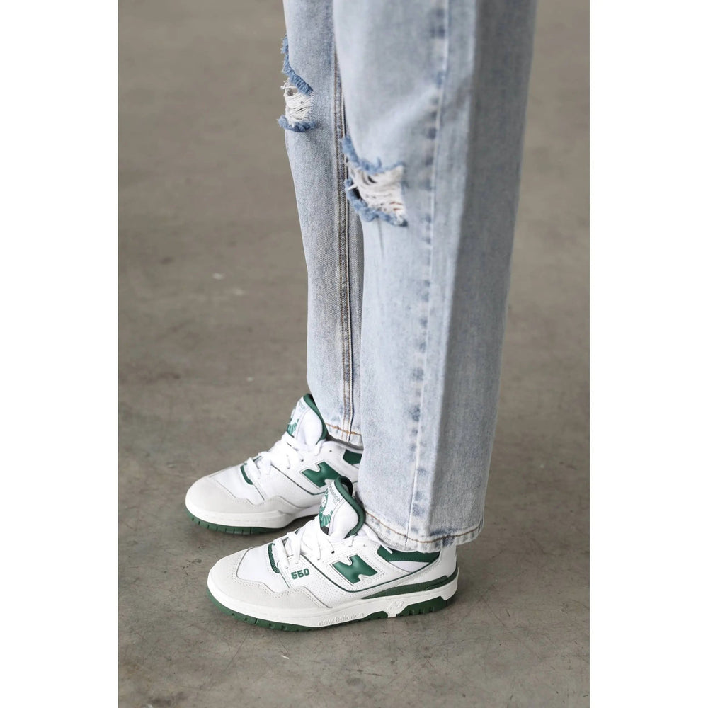 High Rise Straight Crop Denim Jeans - 7145 - LECCE