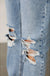 High Rise Straight Leg Denim Jeans - LECCE