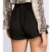 High Waist Paper Bag Woven Shorts - LECCE