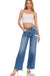 High Waist Straight Leg Medium Wash Jeans - LECCE